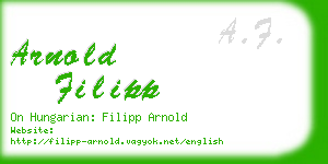 arnold filipp business card